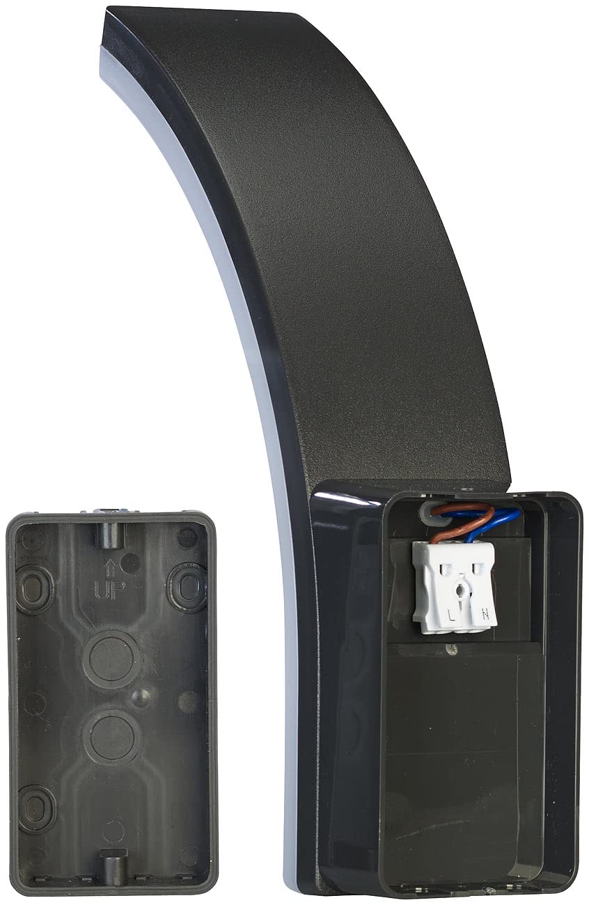 Lunartec Aussenbeleuchtung LED Wandleuchte PIR 20W schwarz 2er-Set