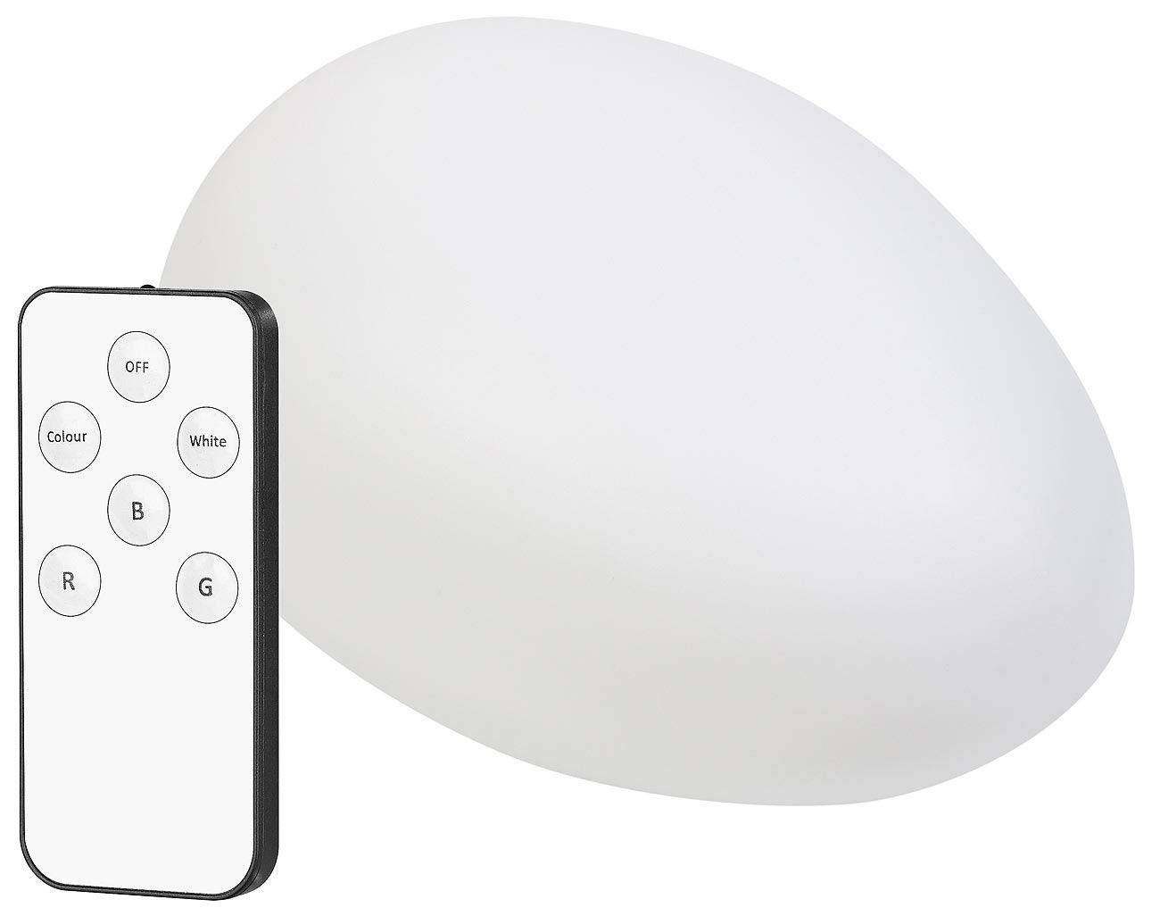 Lunartec Außenbeleuchtung Solar-Dekostein RGBW 32 cm