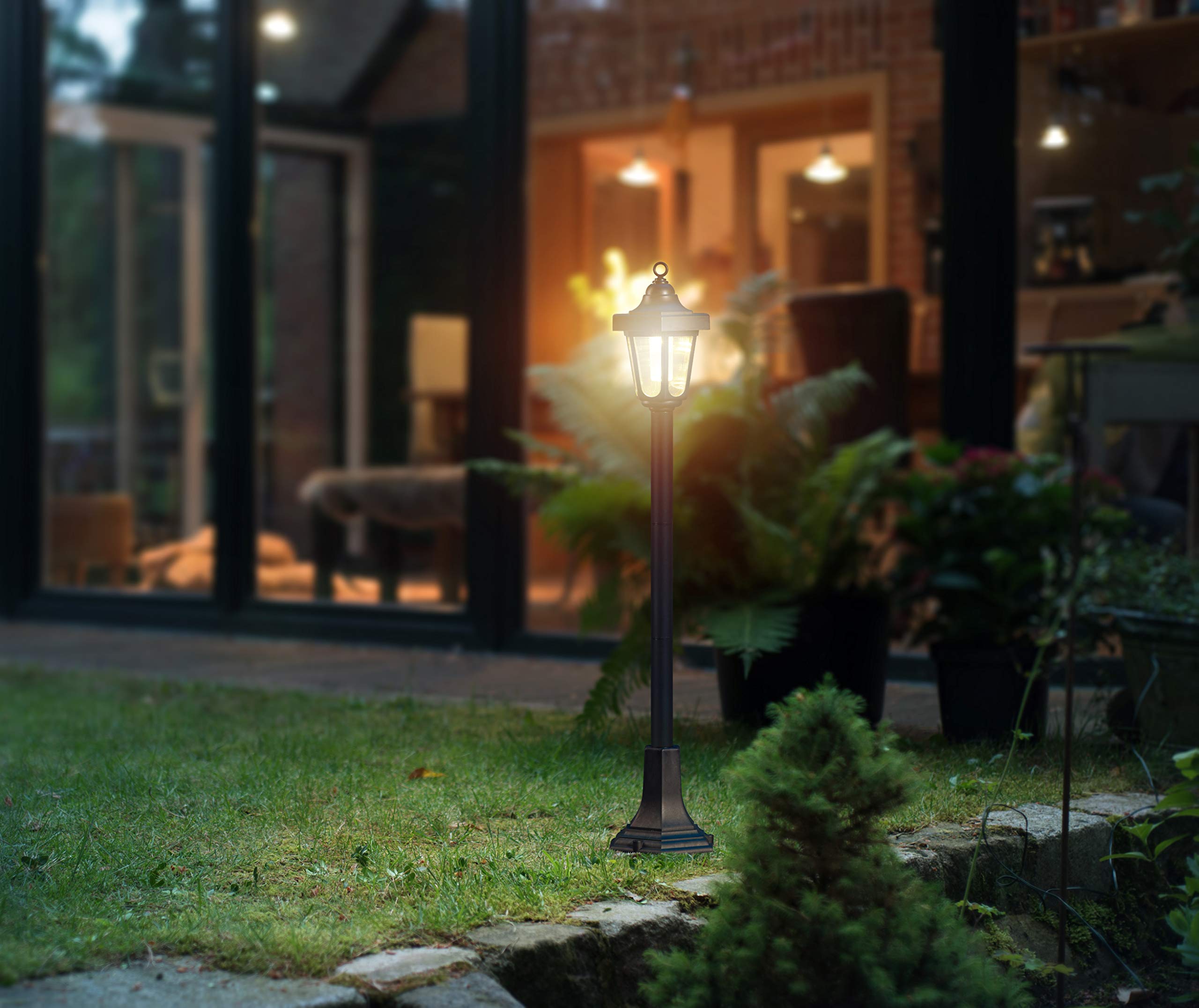 Bonetti Solar Lights Gartenlaterne LED 90 cm warmweiß Solar
