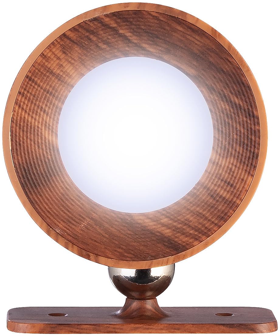 Lunartec Innenbeleuchtung LED-Wandlampe 2er-Set Walnuss dimmbar