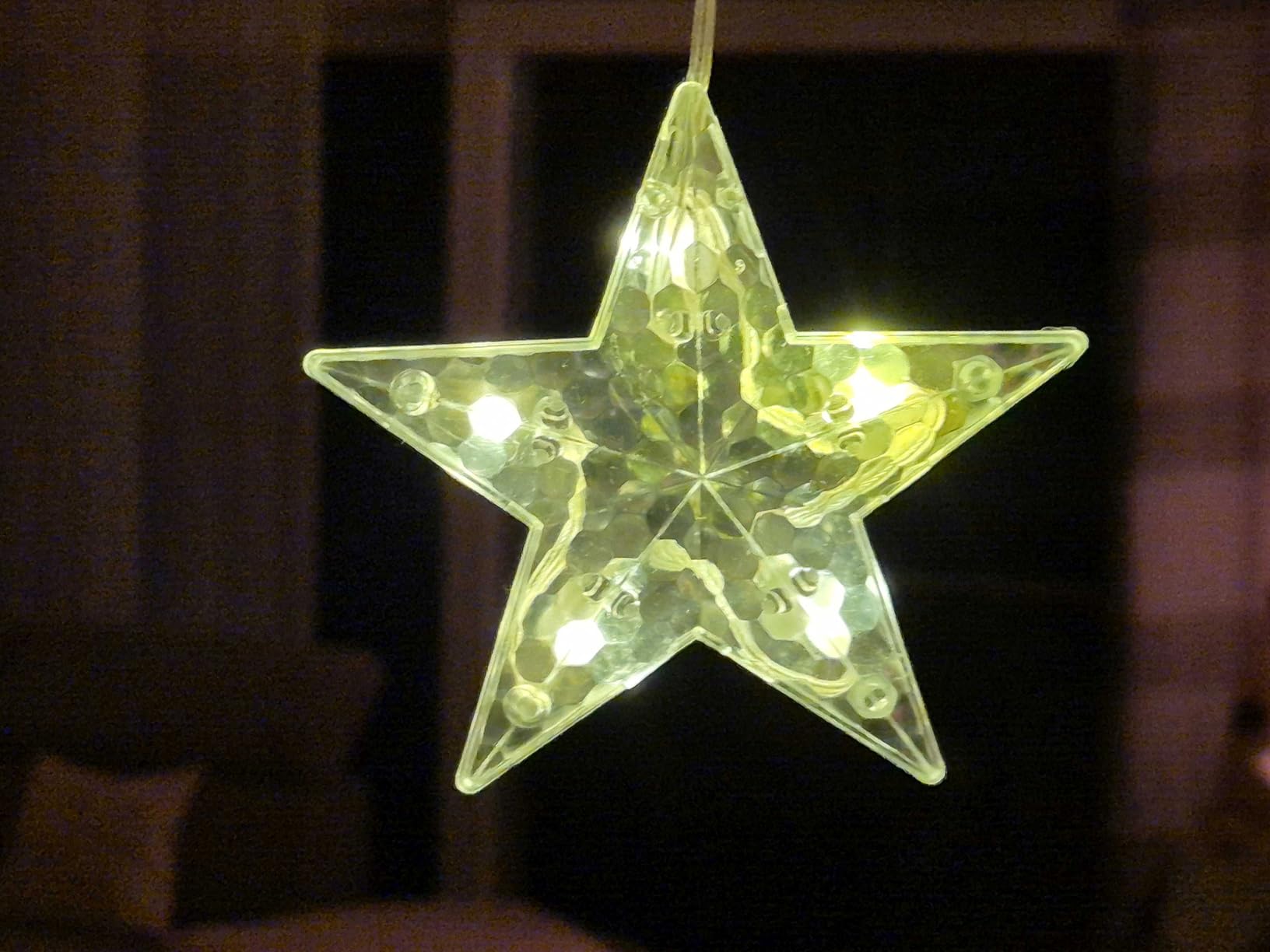 elktry Sterne Lichterkette 36 LED 5 Sterne warmweiß
