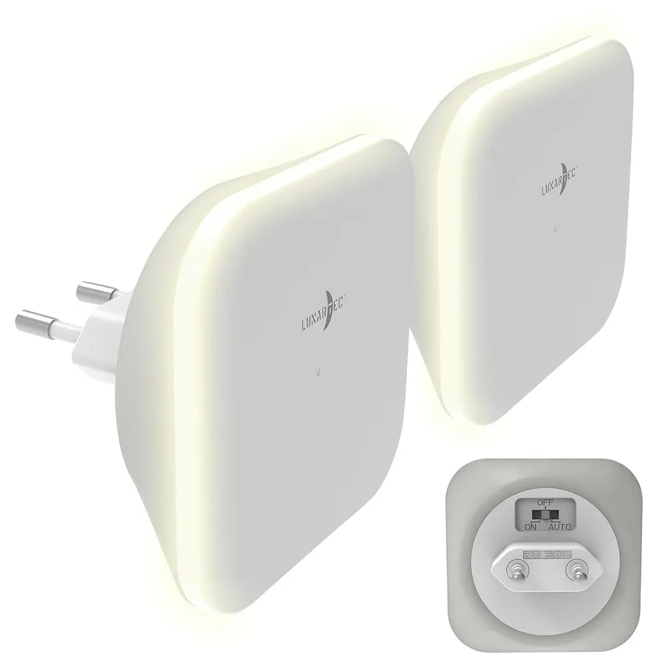 Lunartec Innenbeleuchtung Nachtlicht 2er-Set dimmbar CCT