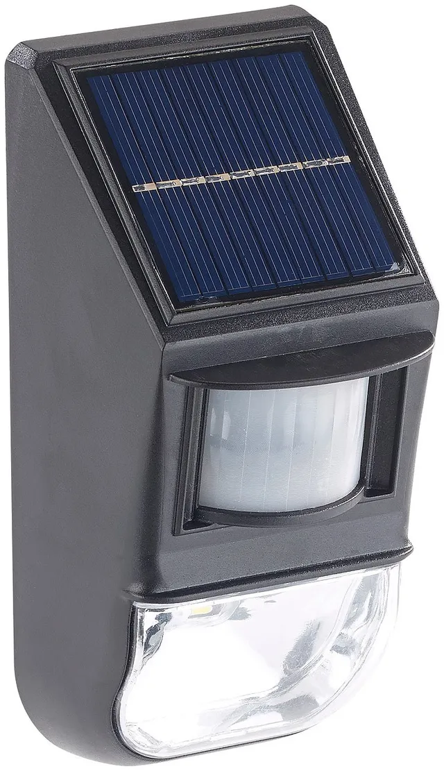 Lunartec Außenbeleuchtung Solar-Wandleuchte Bewegungsmelder 50 lm