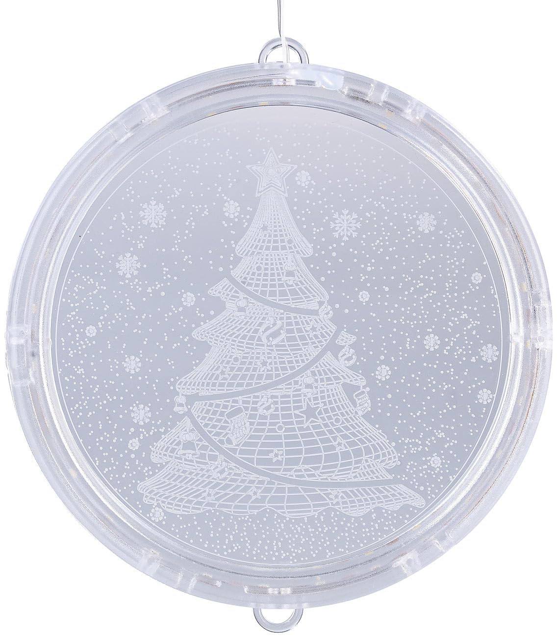 Lunartec Licht-Dekoration LED Fensterbild Tannenbaum 16 cm