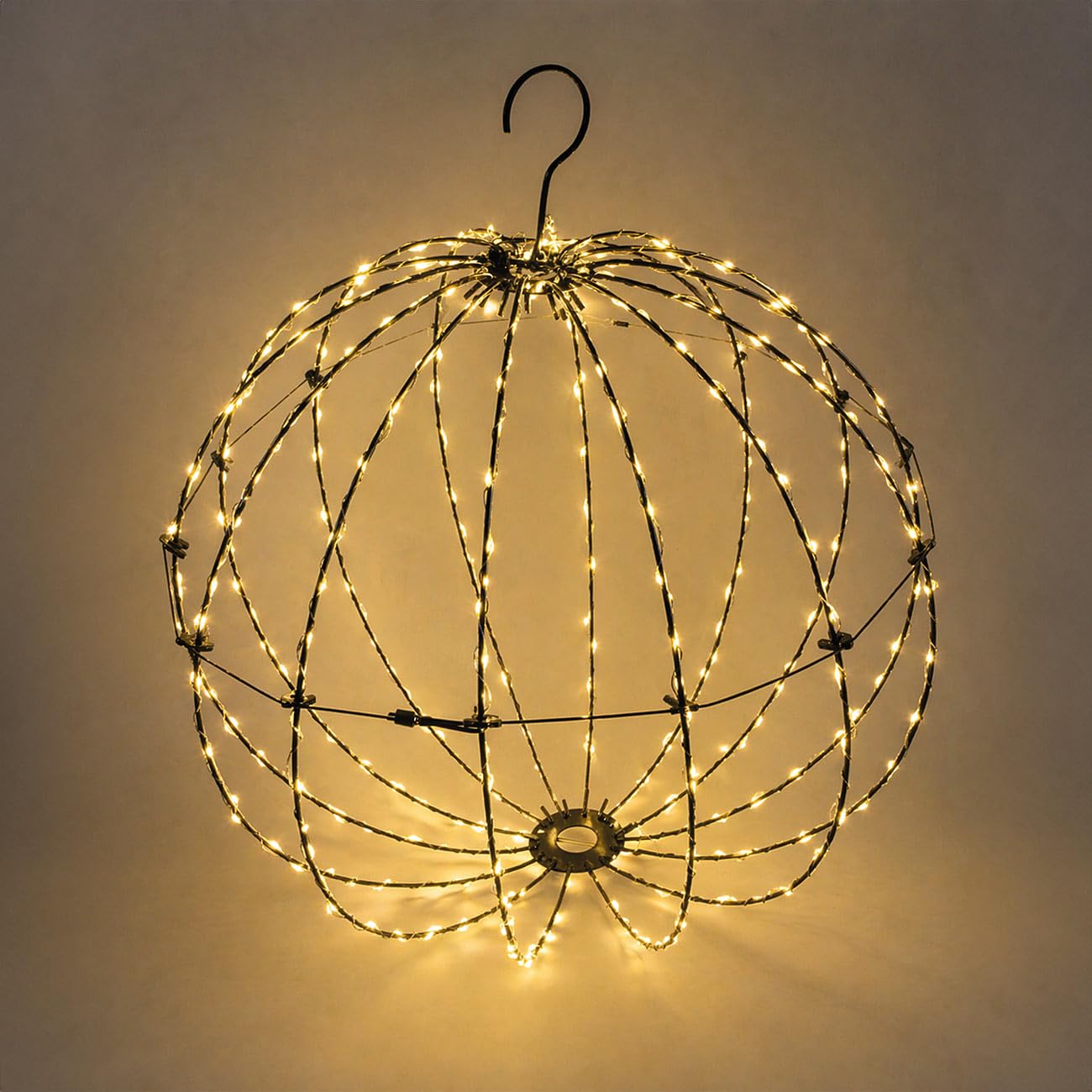 Lunartec Licht-Dekoration LED-Kugeln 2er-Set 33/28 cm Timer