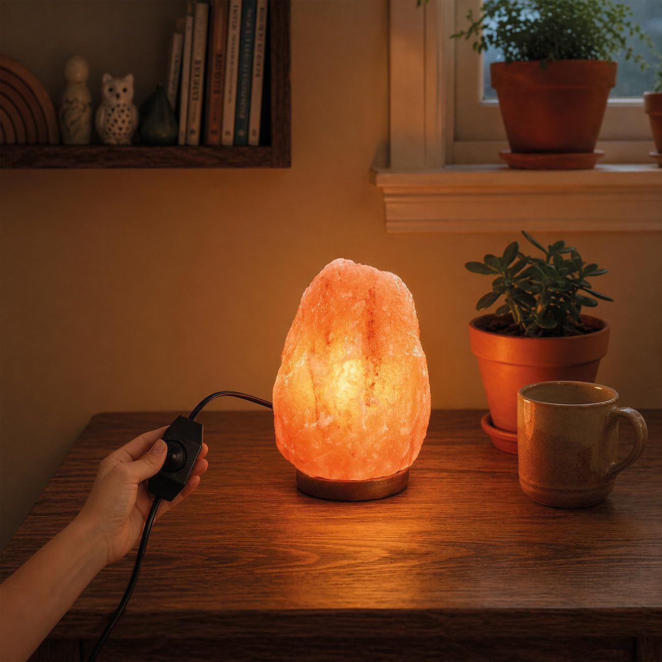 Lunartec Licht-Dekoration Salzkristall-Lampe E14 dimmbar 2-3 kg
