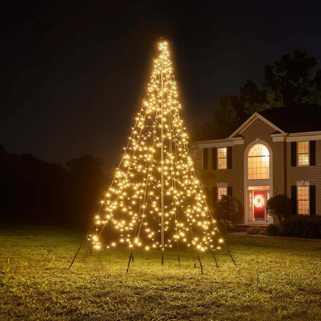 Fairybell Standard 4 m Lichterbaum 640 LED Warmweiß mit Mast