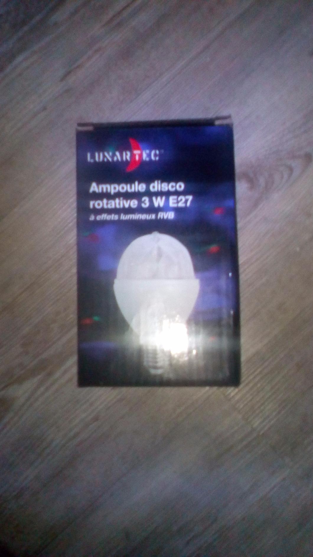Lunartec Leuchtmittel Disco-Lampe E27 RGB 3W 2er-Set