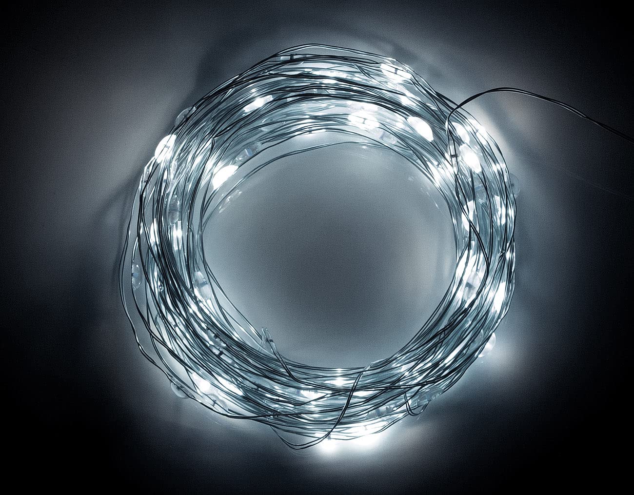 Lunartec Licht-Dekoration USB Lichterdraht tageslichtweiss 4er-Set
