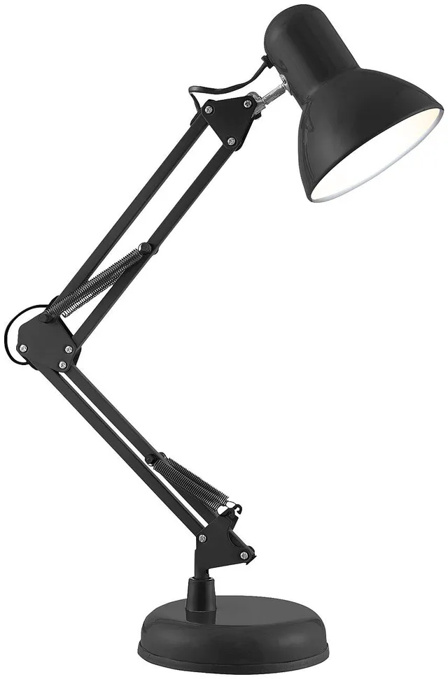 Lunartec Innenbeleuchtung Retro-Schreibtischlampe E14 schwarz