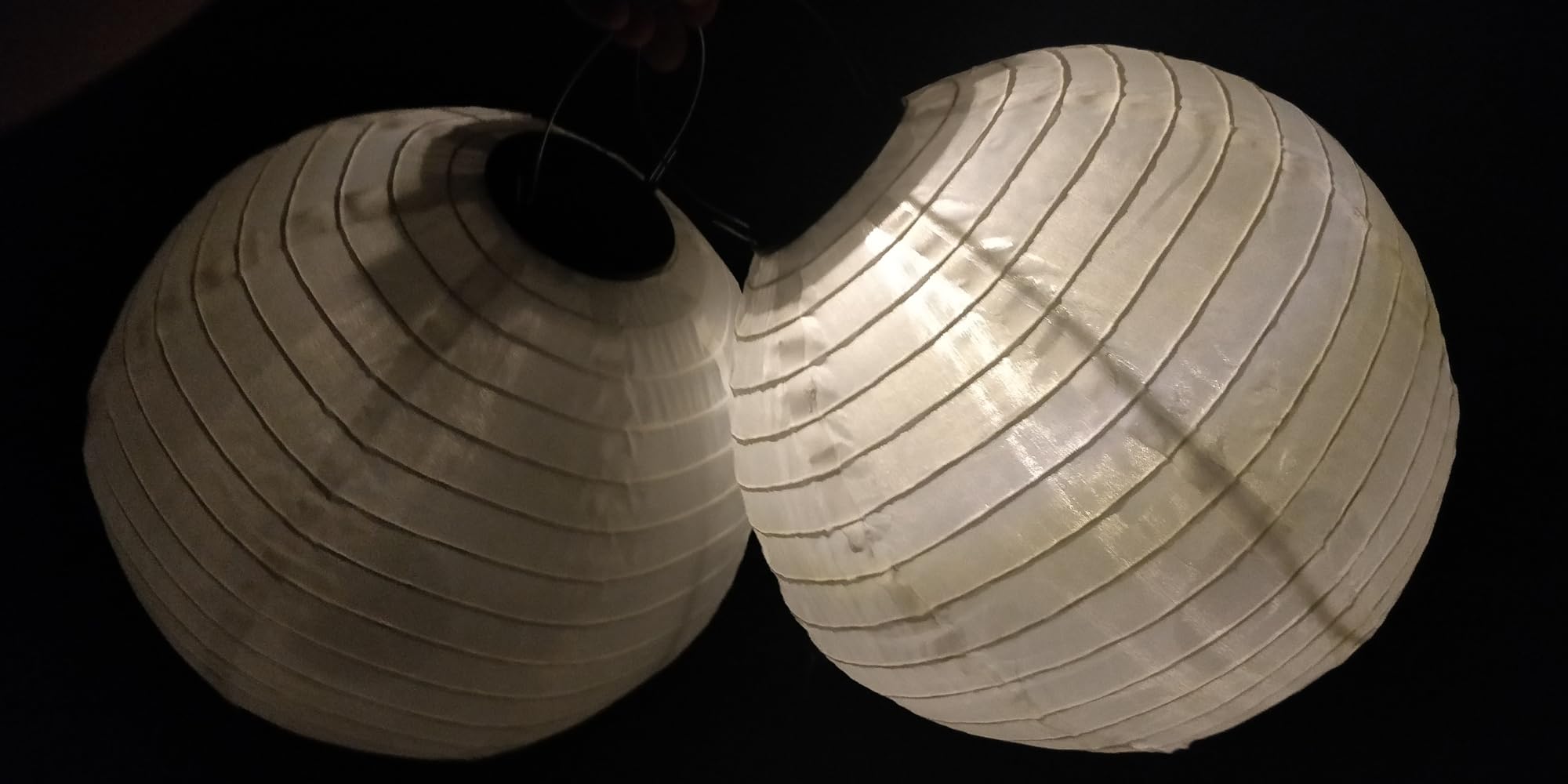 Qedertek Lighting Solarlampions 30cm warmweiß 2 Stück