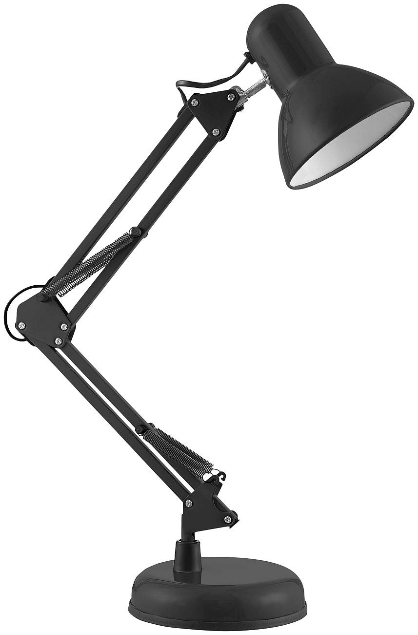 Lunartec Innenbeleuchtung Retro-Schreibtischlampe E14 schwarz