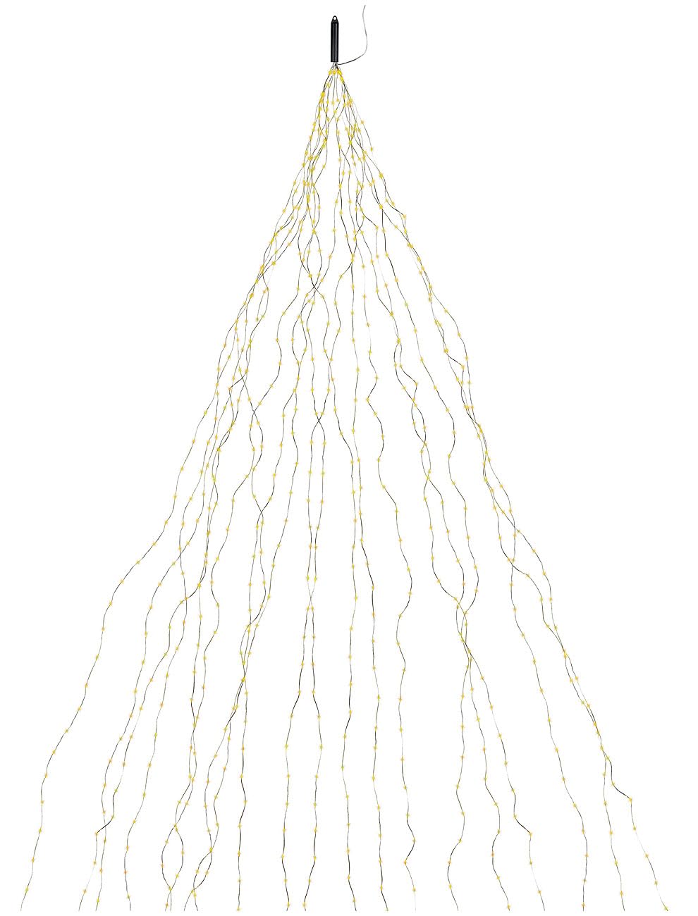 Lunartec Lichtervorhang Baum Christbaum Lichterkette 720 LEDs warmweiß