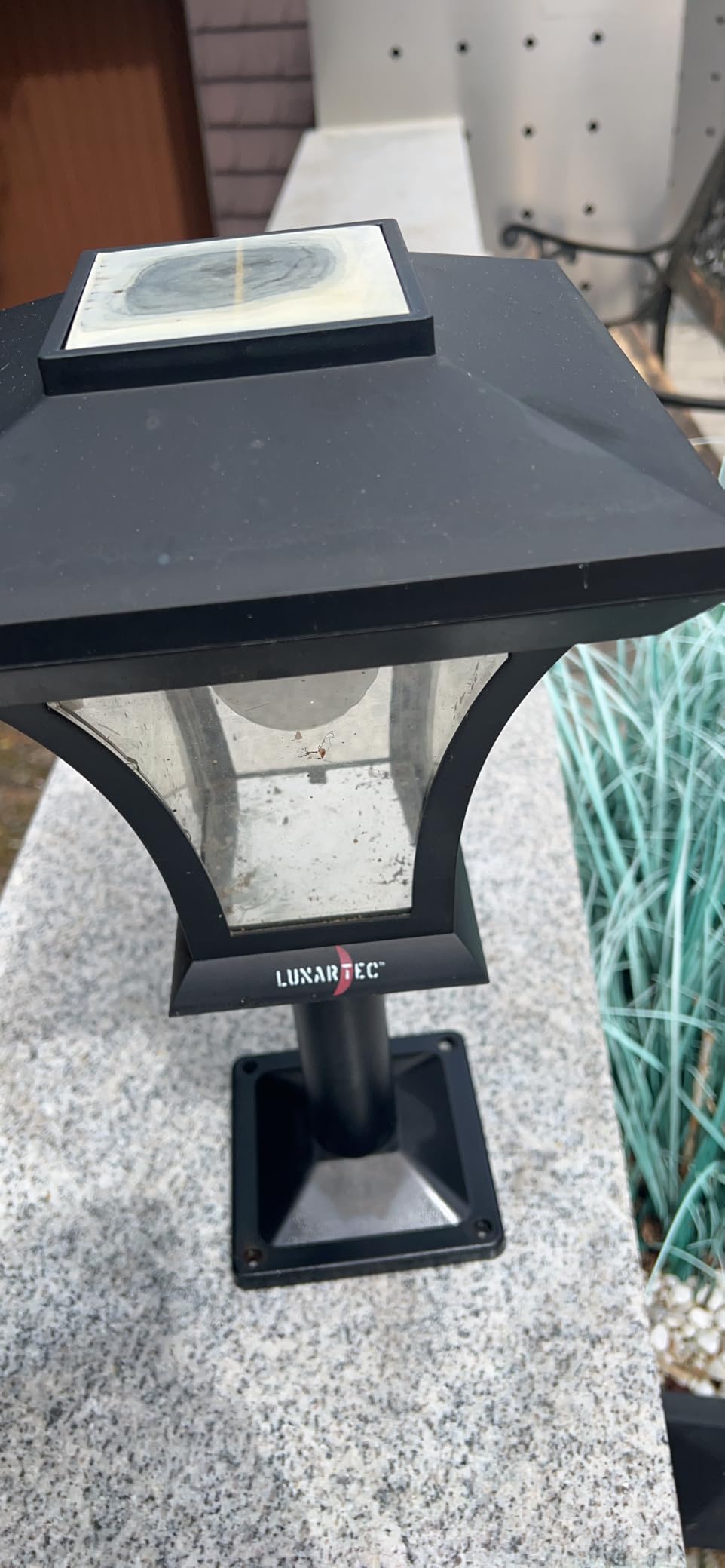 Lunartec Außenbeleuchtung Solar-Standlaterne 2er-Set warmweiß