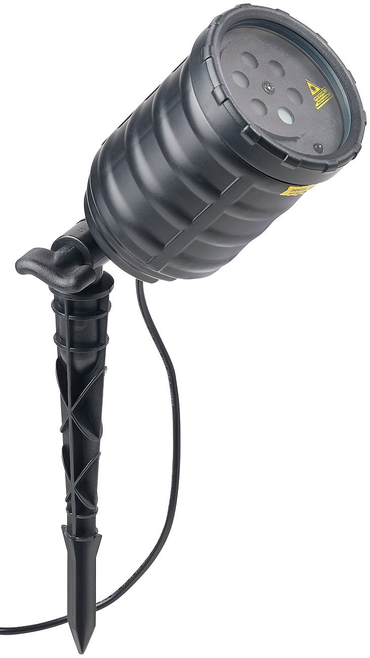 Lunartec Laser Projektor Outdoor 6 Motive mit Fernbedienung