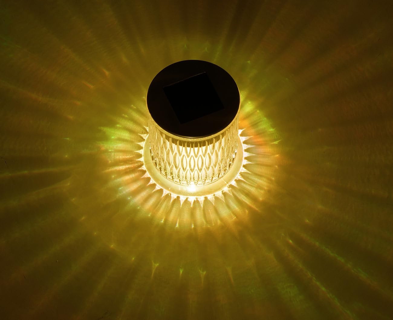 Lunartec Außenbeleuchtung Solar-Windlicht Echtglas warmweiß 2er-Set