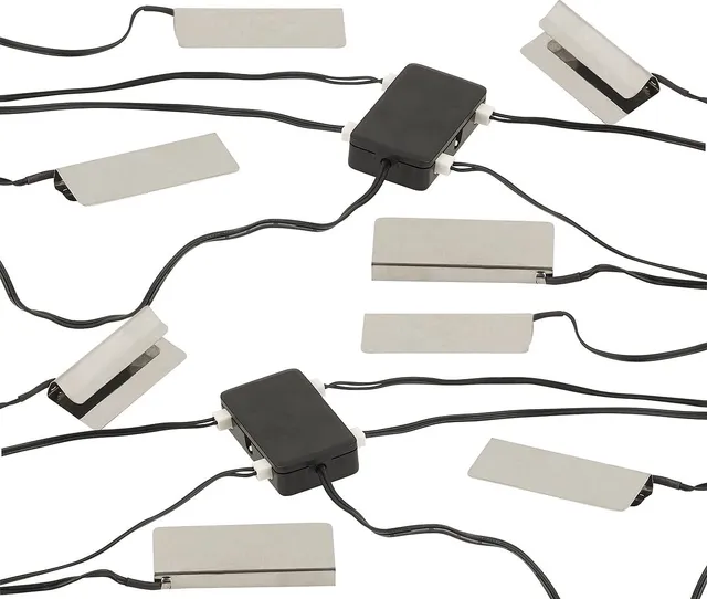Lunartec Innenbeleuchtung LED-Glasbodenbeleuchtung 2er-Set warmweiß