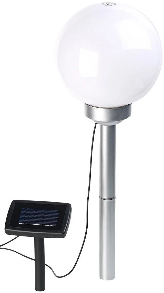 Lunartec Licht-Dekoration Solar-Leuchtkugel Ø 20 cm warmweiß