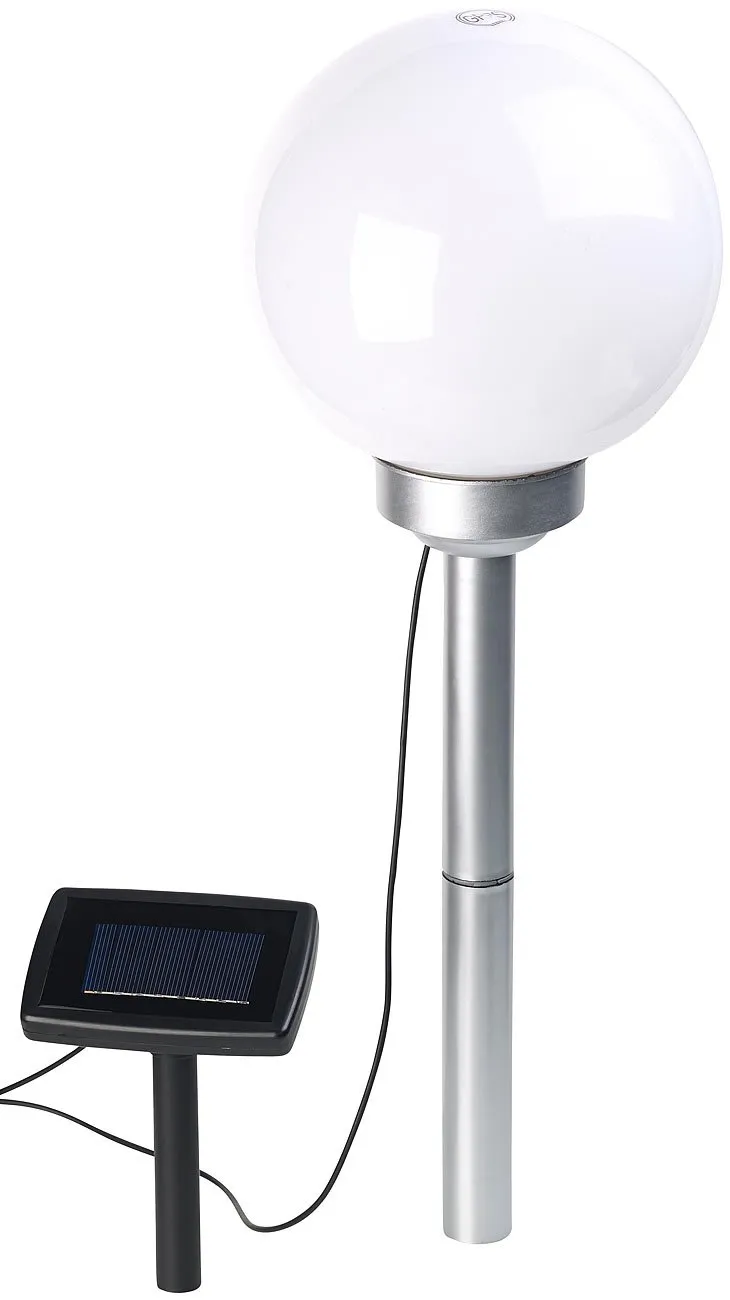Lunartec Licht-Dekoration Solar-Leuchtkugel Ø 20 cm warmweiß