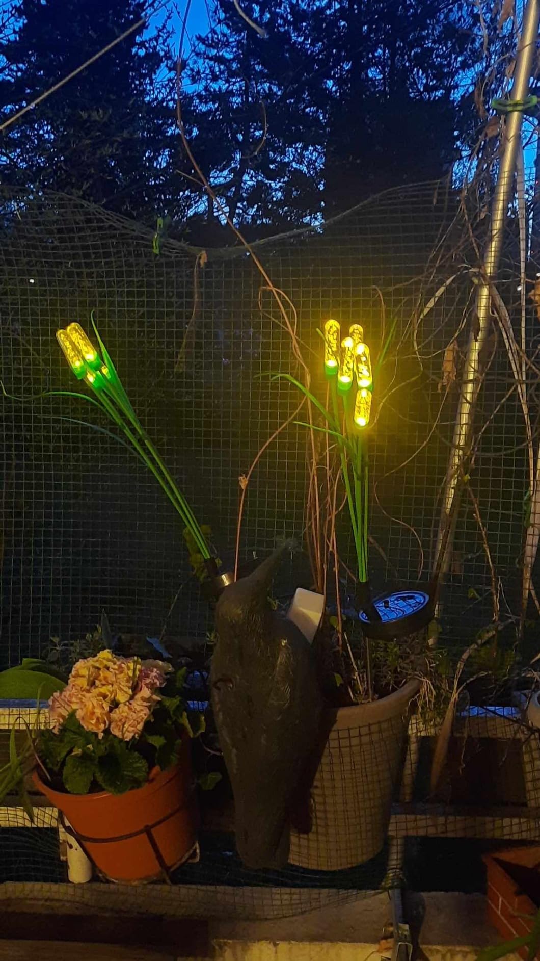Bxroiu Solar Laterne warmweiß 2er Set für Garten