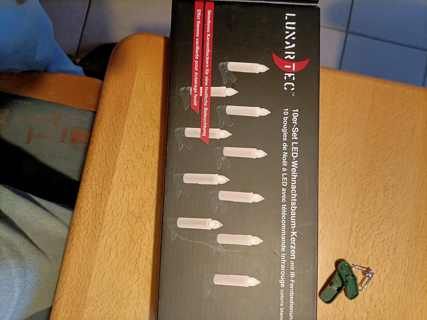 Lunartec LED Weihnachtsbaum-Kerzen 30er-Set weiß Timer