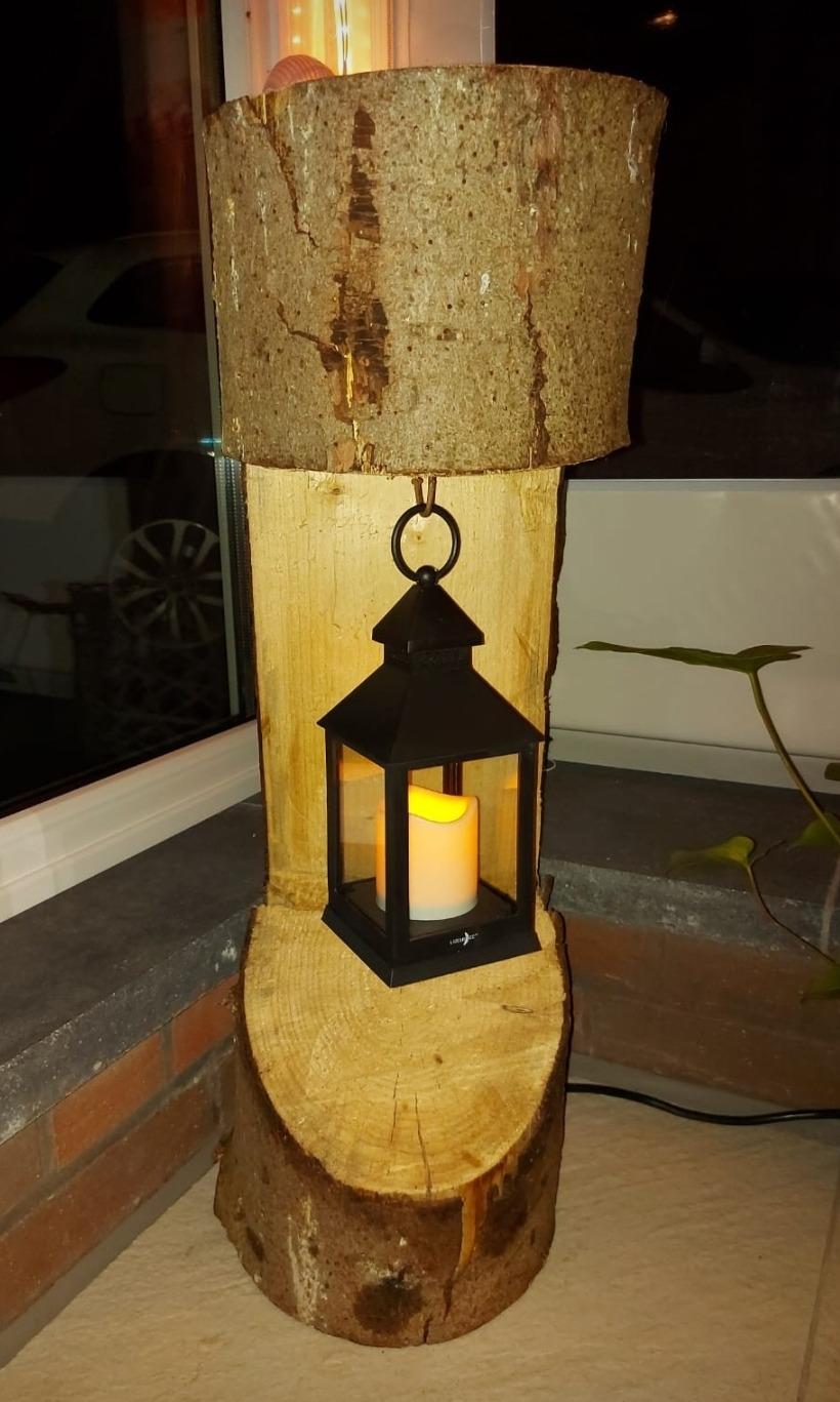 Lunartec Licht-Dekoration LED-Laterne schwarz mit Timer 4er-Set