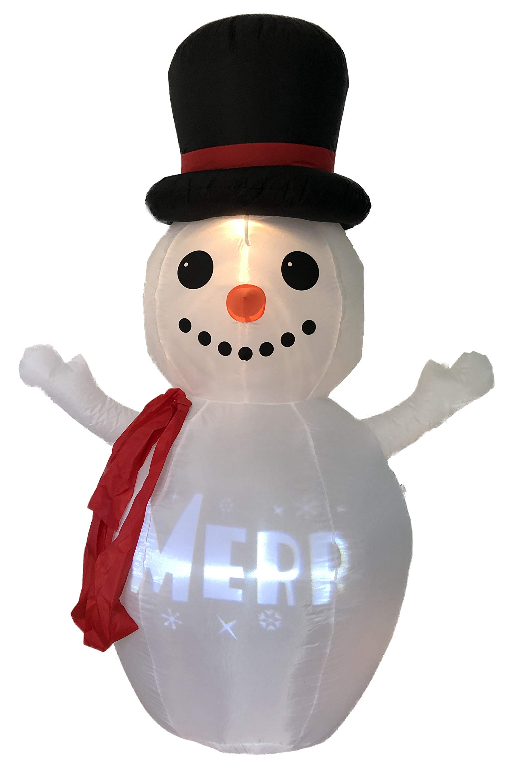 Bonetti Schneemann aufblasbar 180 cm LED Merry Christmas