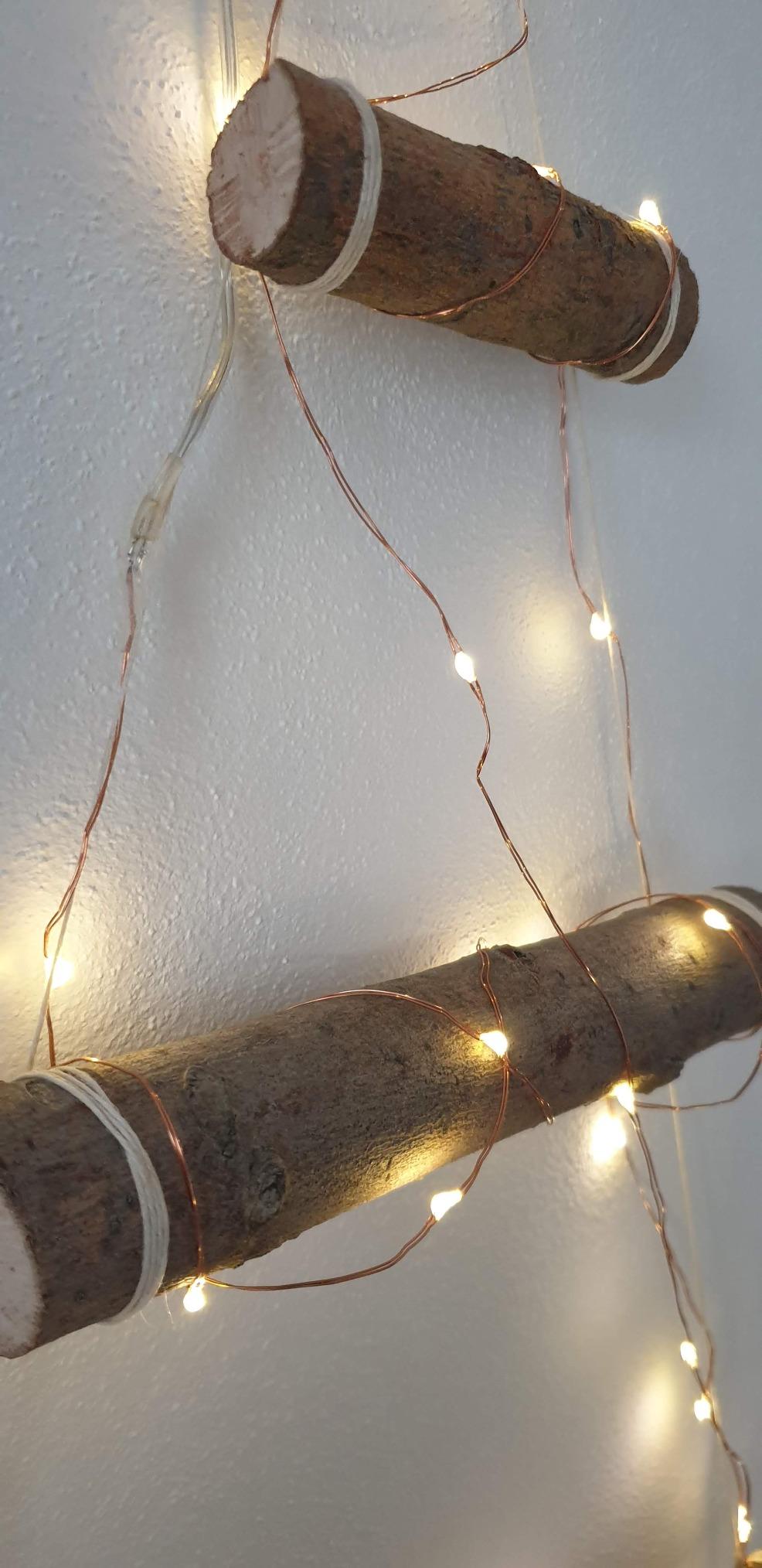 Qedertek Lichterkette 10 m 100 LED Draht Orange-Lila Batterie