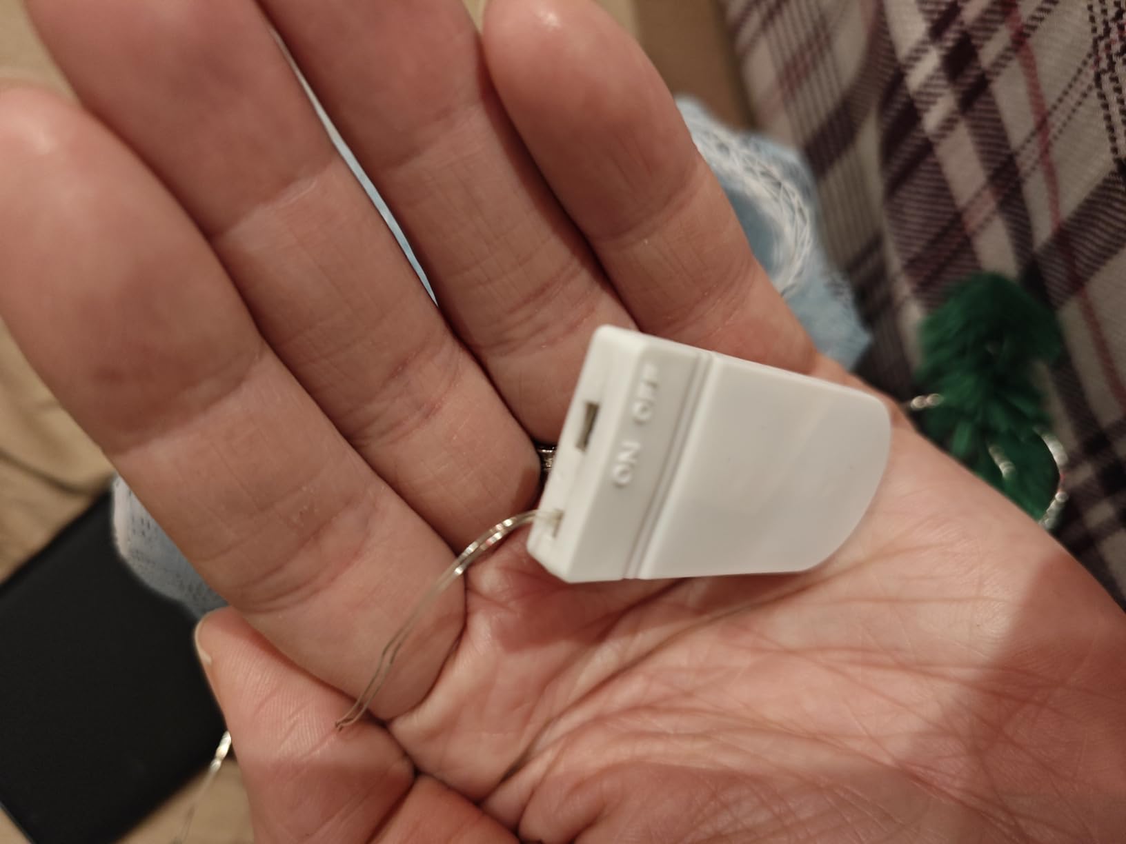 Bxroiu Lichterkette 6er Micro-LED Draht 2m warmweiß Batterie