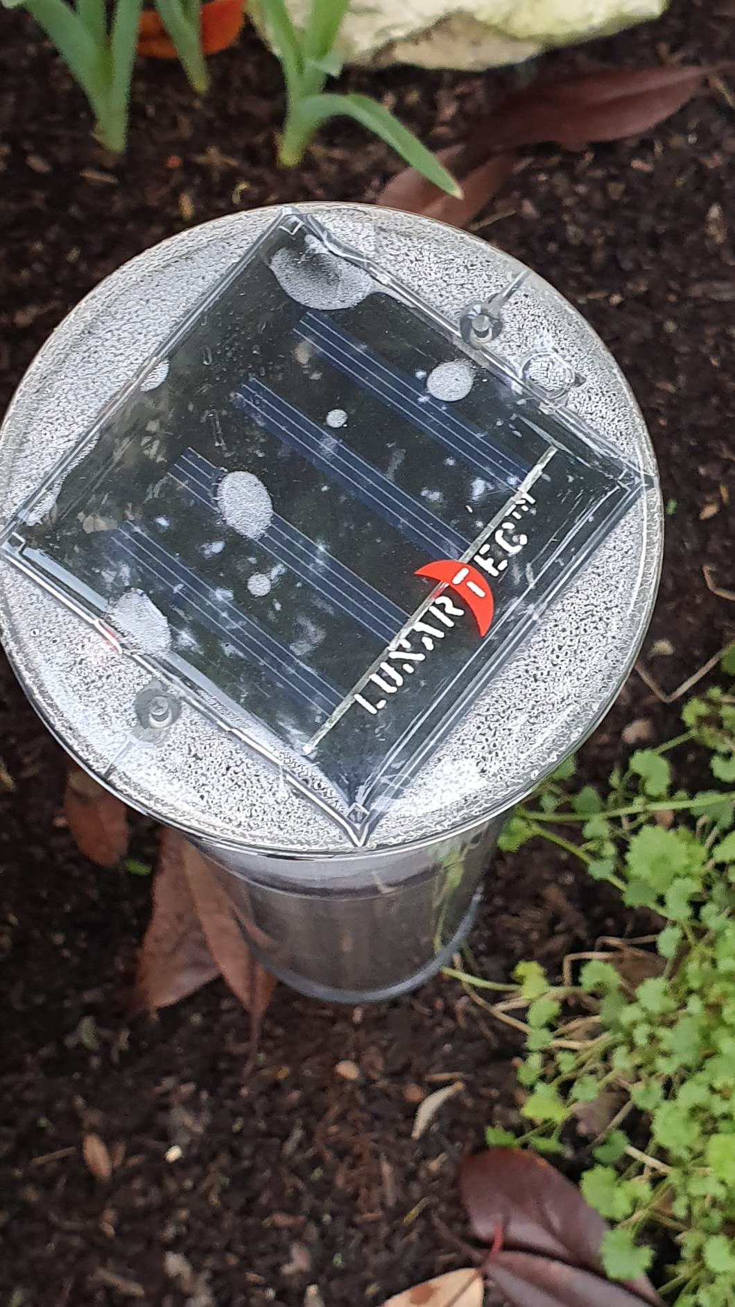 Lunartec Außenbeleuchtung Solar-Wegeleuchte Leuchtturm Edelstahl