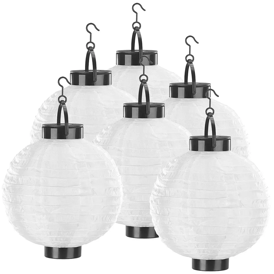 Lunartec Licht-Dekoration Solar-LED-Lampion 6er-Set warmweiß