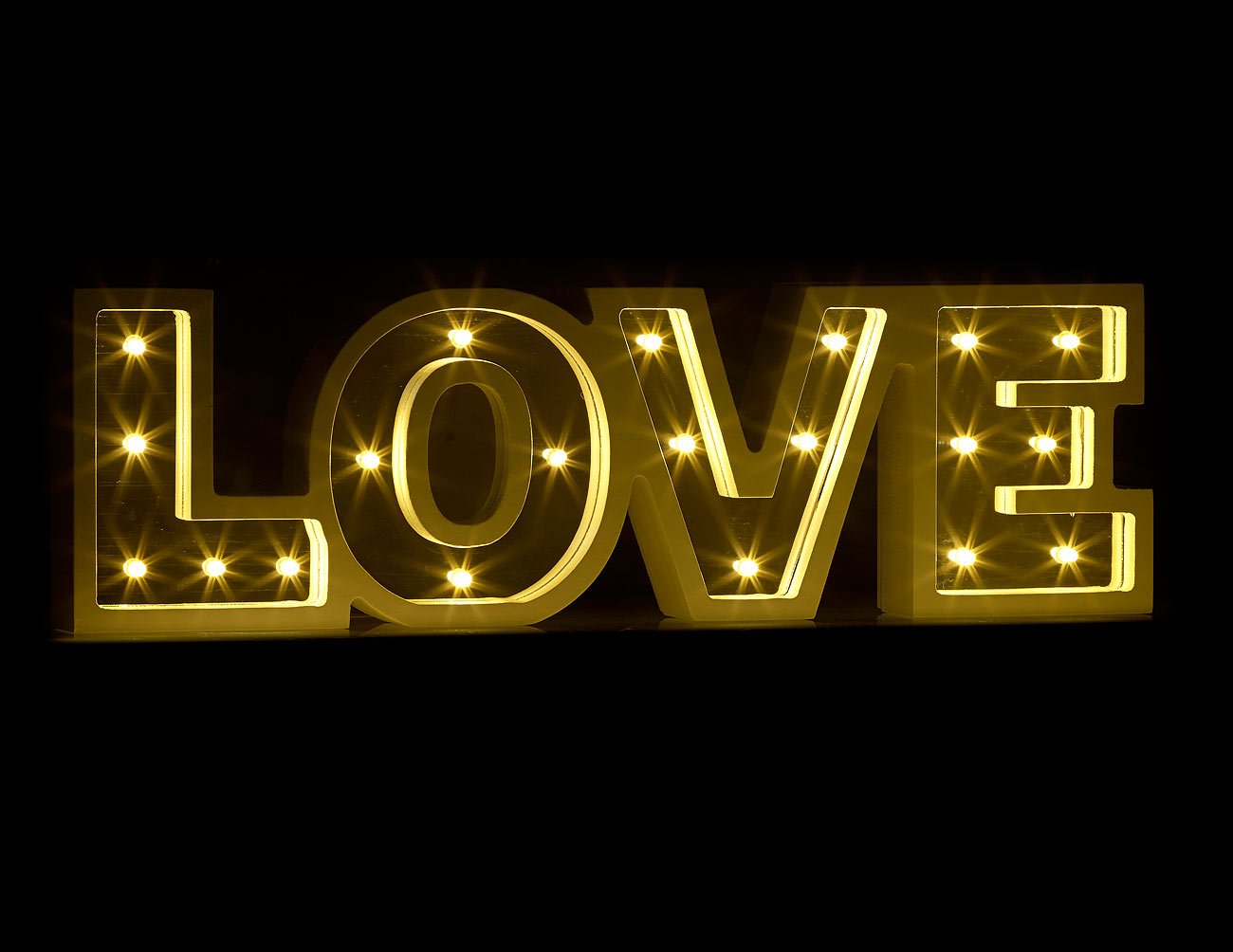 Lunartec Licht-Dekoration LOVE Schriftzug batteriebetrieben