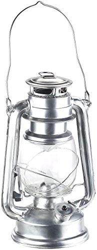 Lunartec Taschenlampen LED-Sturmlaterne silber batteriebetrieben