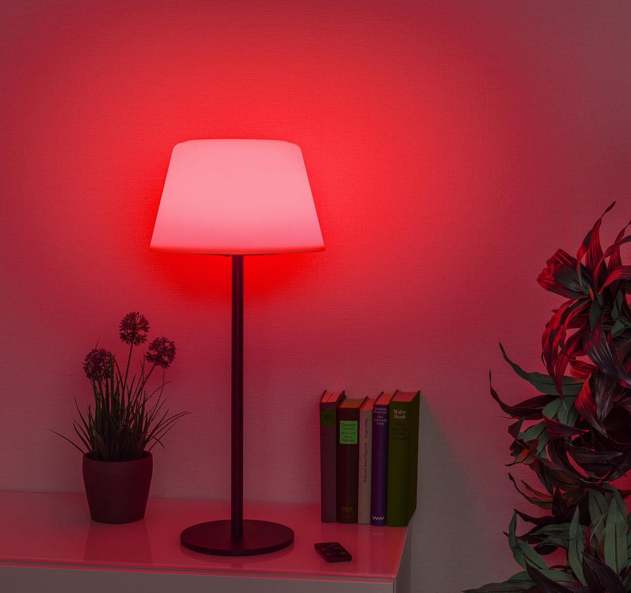 Lunartec Außenbeleuchtung Balkonlampe Solar RGB einzeln 400 lm