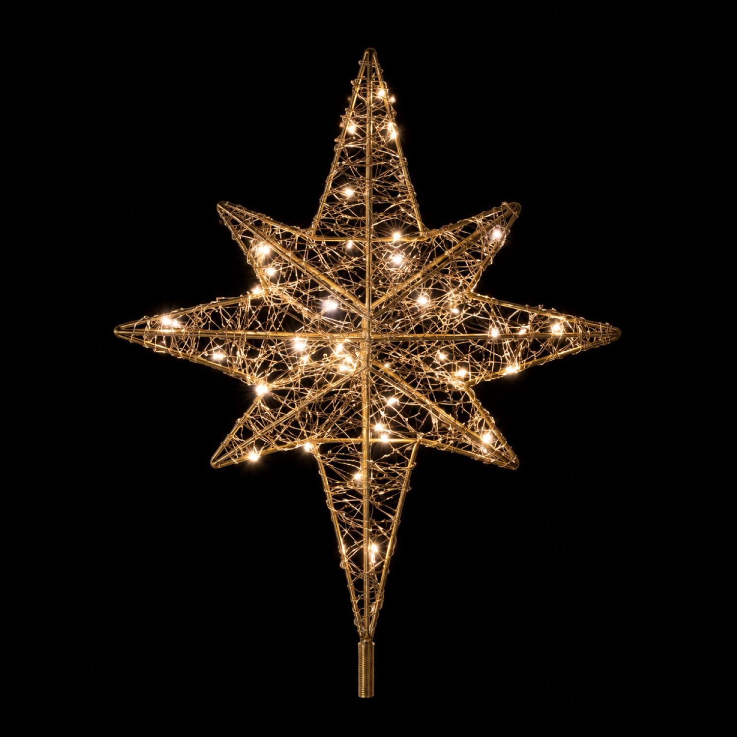 Fairybell Topper Stern Gold 40 cm Warmweiß