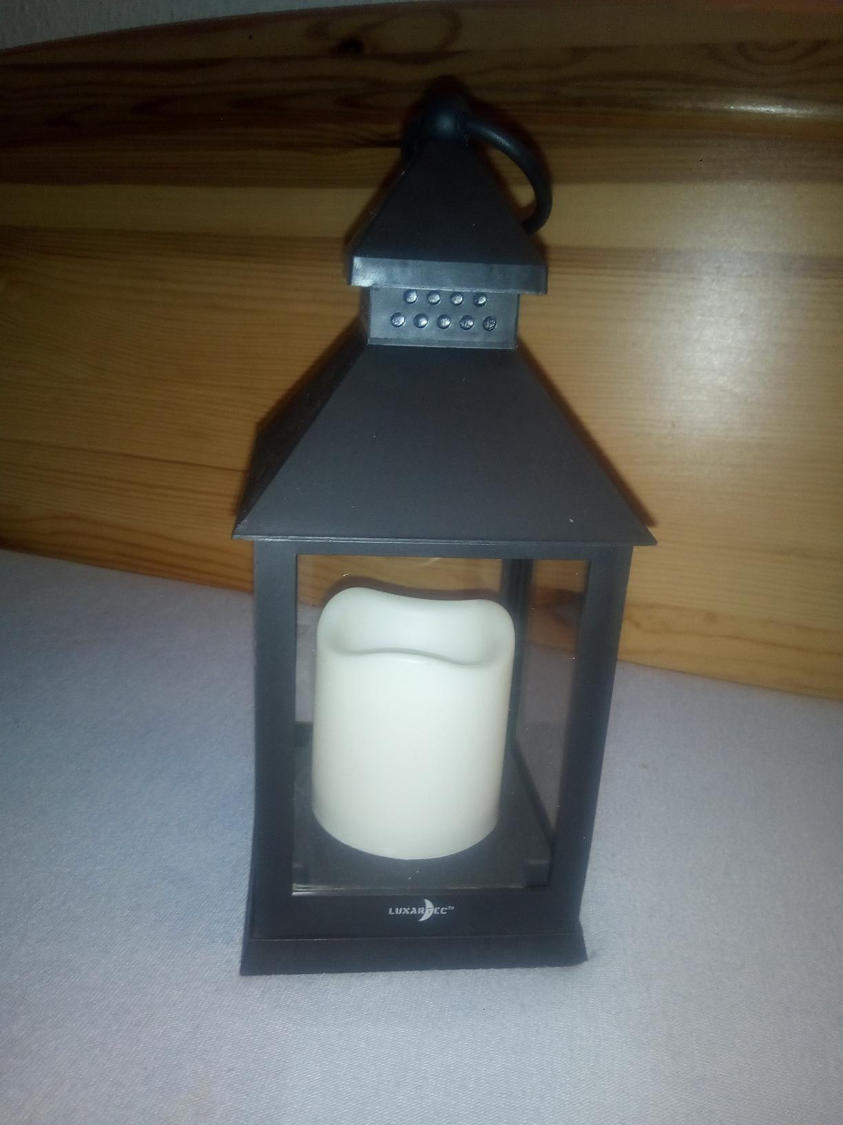 Lunartec Licht-Dekoration Grablaterne LED mit Timer schwarz