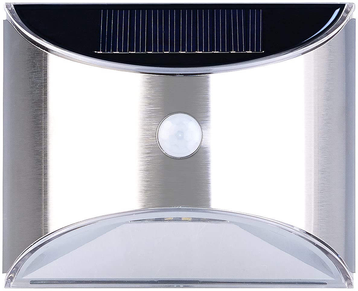 Lunartec Außenbeleuchtung WL-130.solar LED-Wandleuchte 2er-Set 20lm