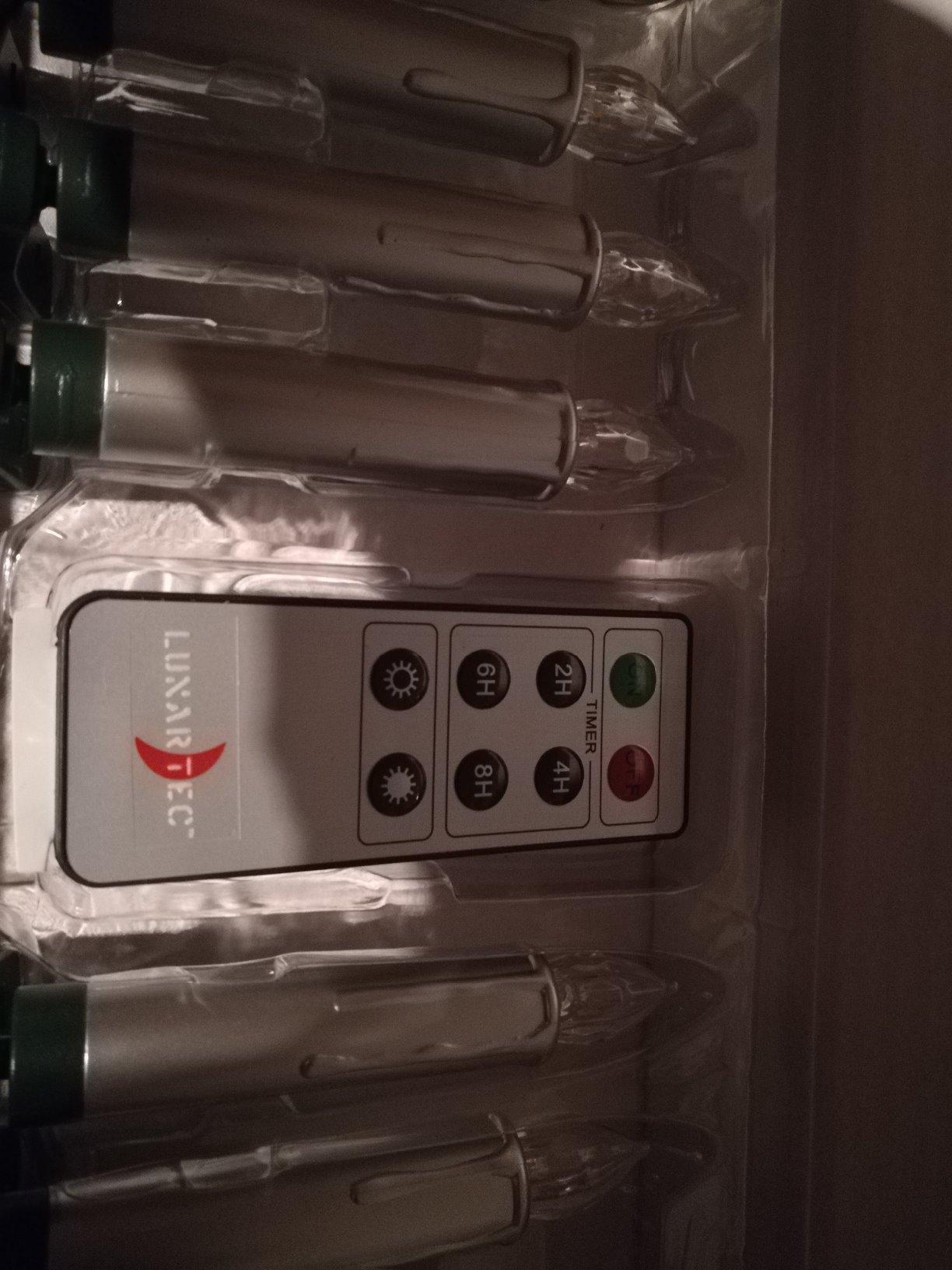 Lunartec Licht-Dekoration Christbaumkerzen LED 30er Silber Timer