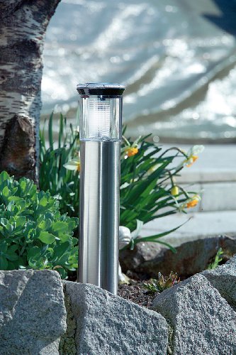 Lunartec Außenbeleuchtung Solar-Wegeleuchte Leuchtturm 4er-Set