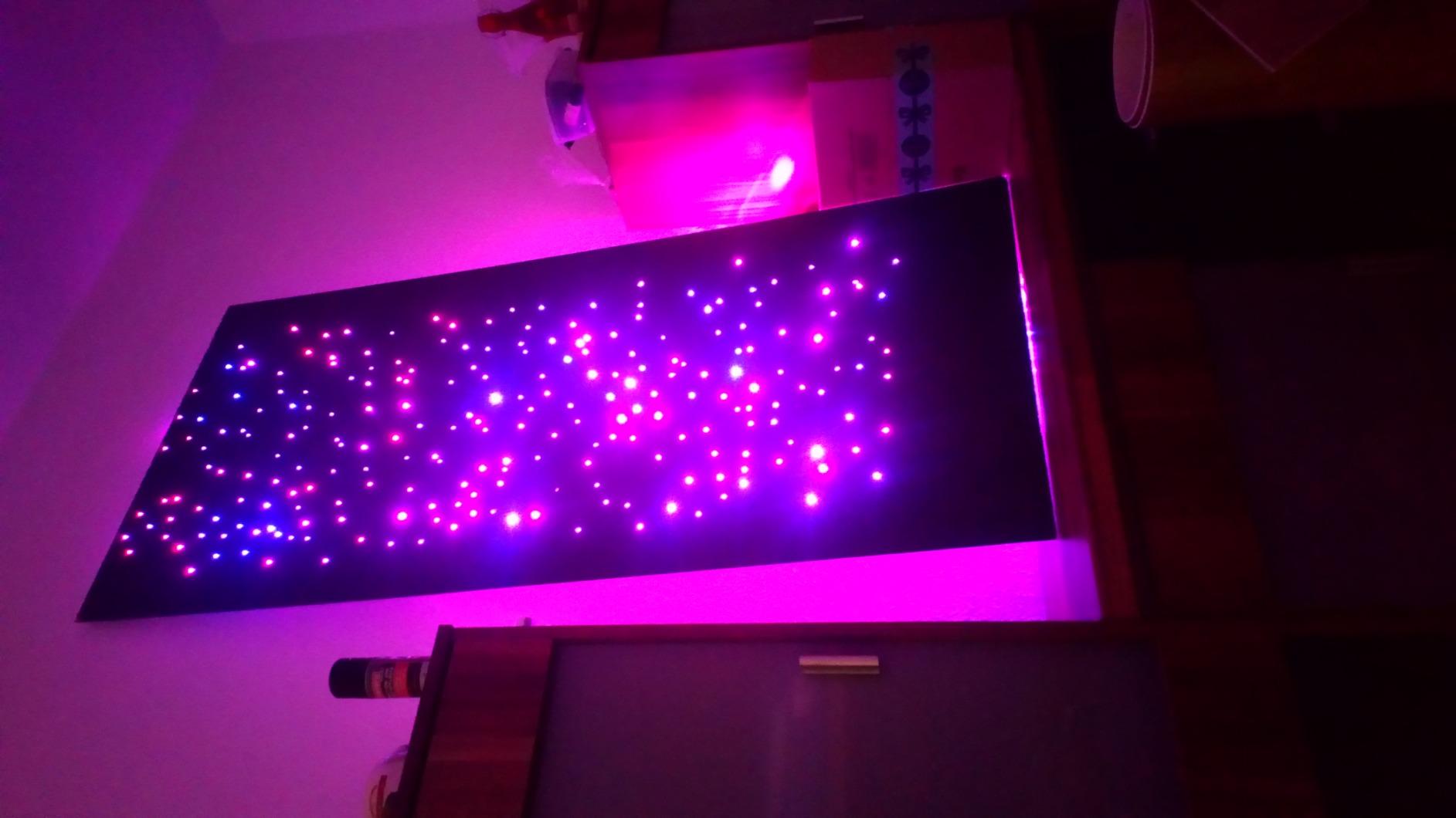 Lunartec Licht-Dekoration Glasfaser-Sternenhimmel 300 Fasern
