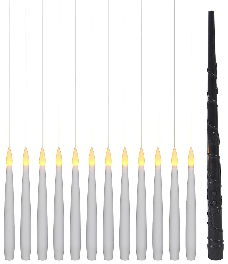 Lunartec Licht-Dekoration LED-Stabkerzen 12er-Set 15 cm