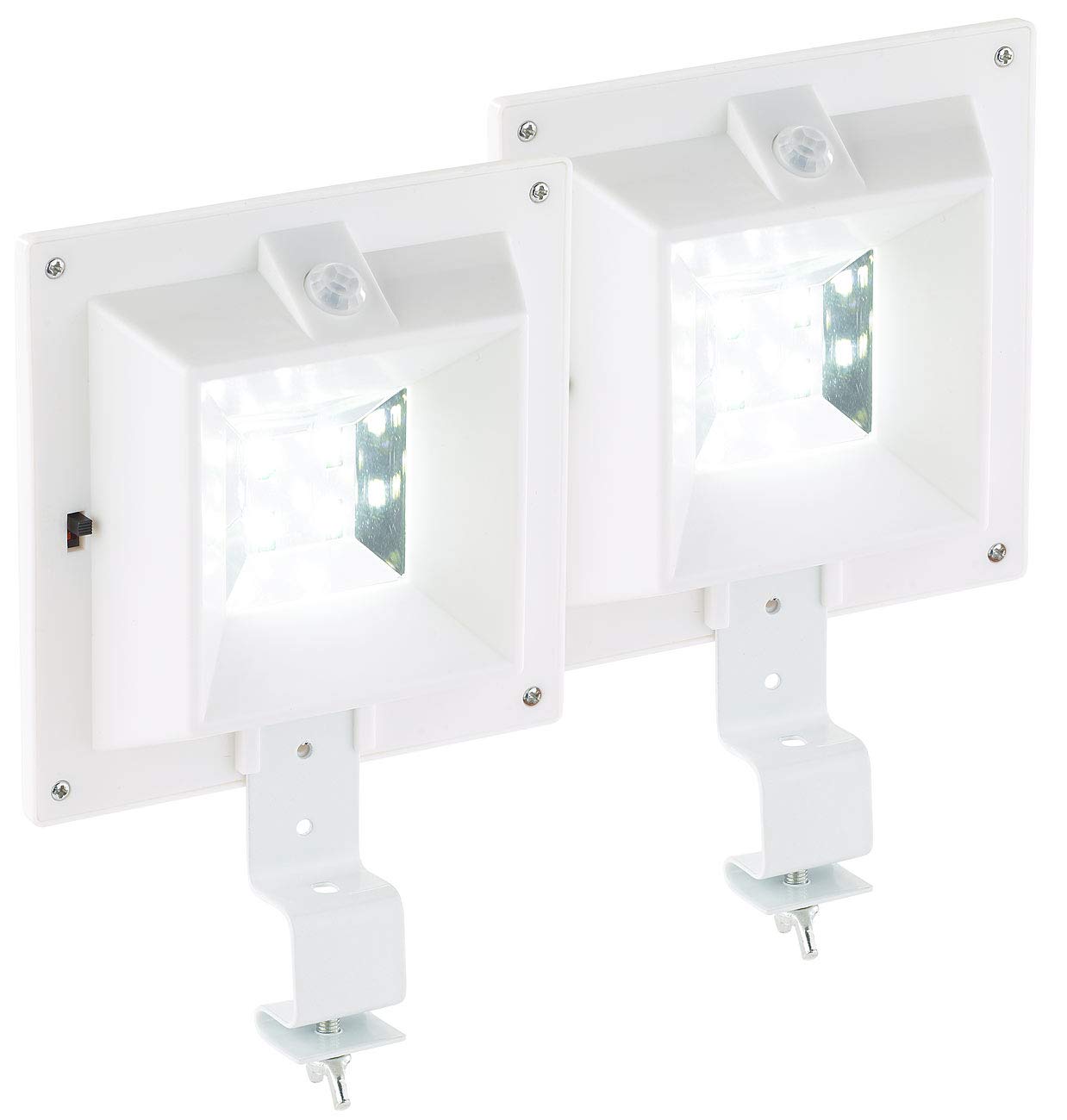 Lunartec Außenbeleuchtung Solar Dachrinnenleuchte 2er-Set 160lm
