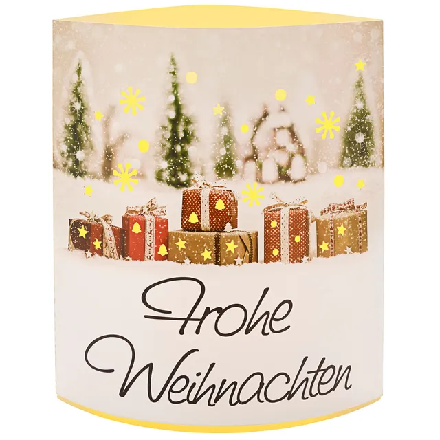 Bonetti LED Lichterketten Motiv-Leuchte Frohe Weihnachten Timer