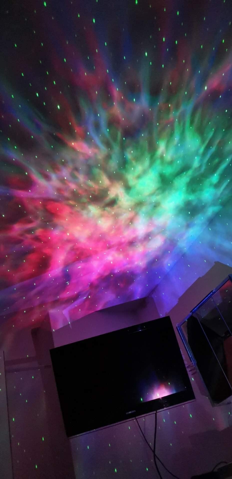 Lunartec Licht-Dekoration Sternprojektor RGB mit App Timer