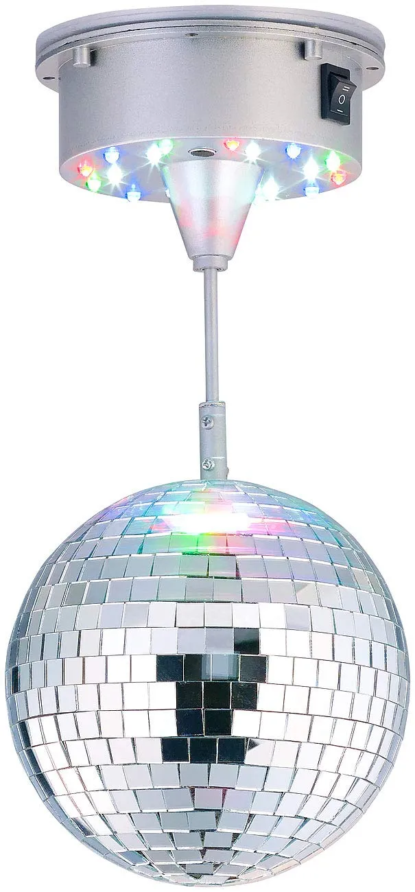 Lunartec Licht-Dekoration Diskokugel LED 15cm batteriebetrieben