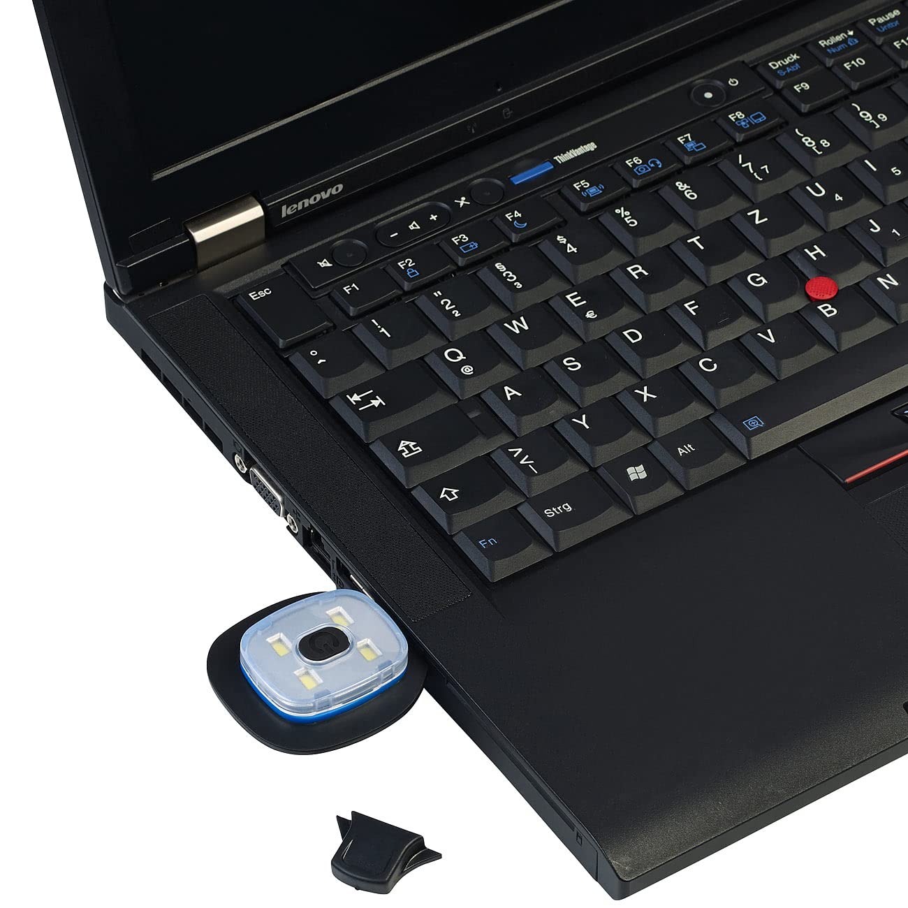 Lunartec LED-Mütze schwarz USB Strickmütze mit Licht