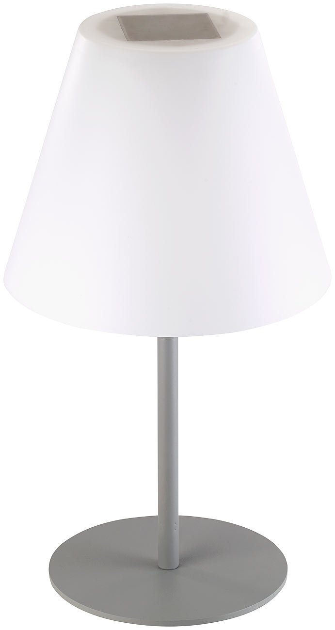 Lunartec Außenbeleuchtung Solar-Stehlampe warmweiß 50 lm IP44