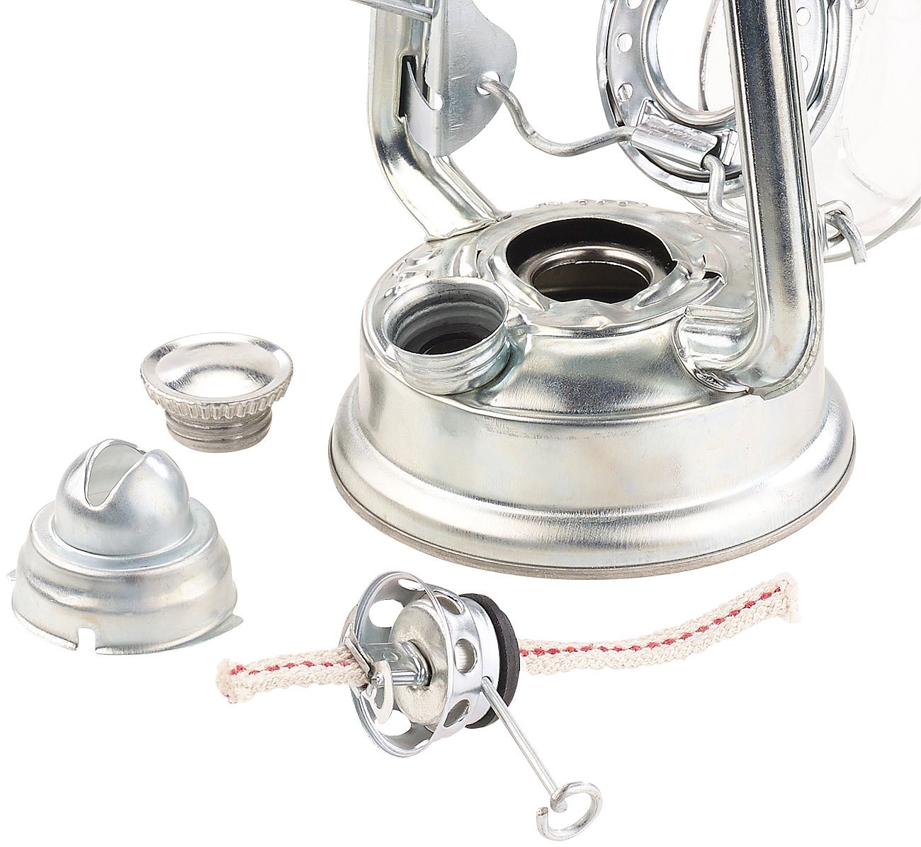 Lunartec Sturmlaterne 2er-Set Petroleum 18,5cm verzinkt