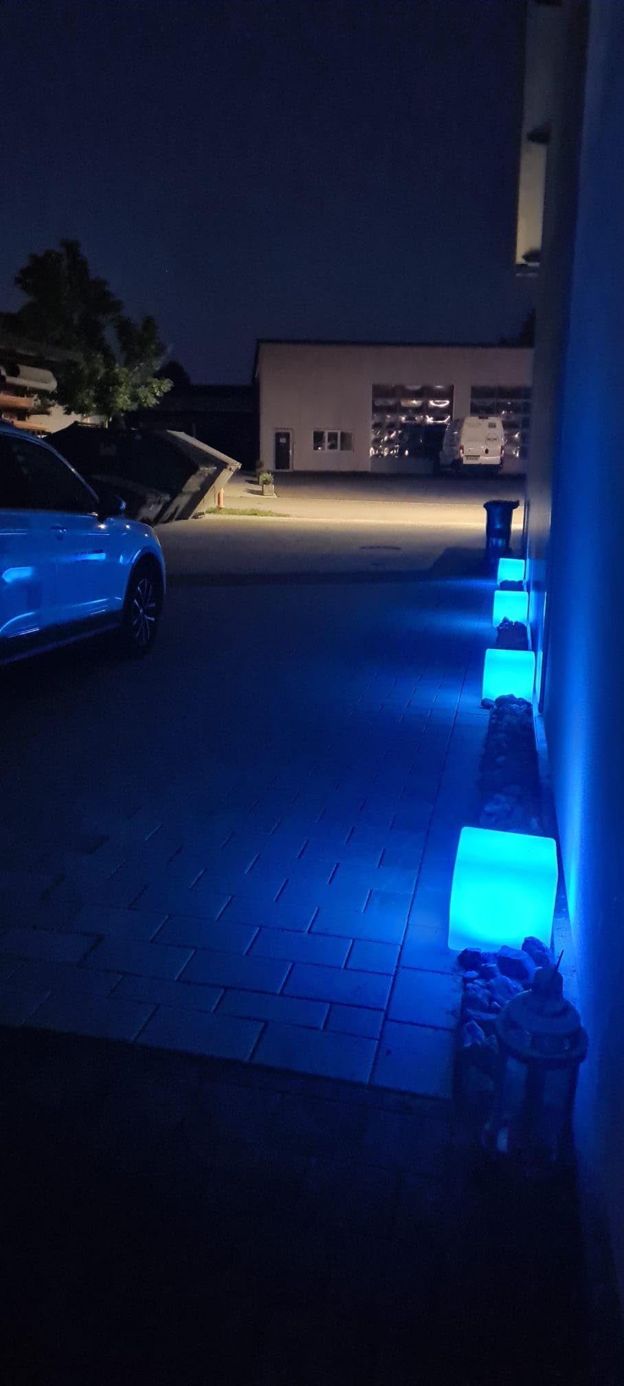 Bonetti Solar Lights Würfel Solarleuchte 30x30 cm RGB