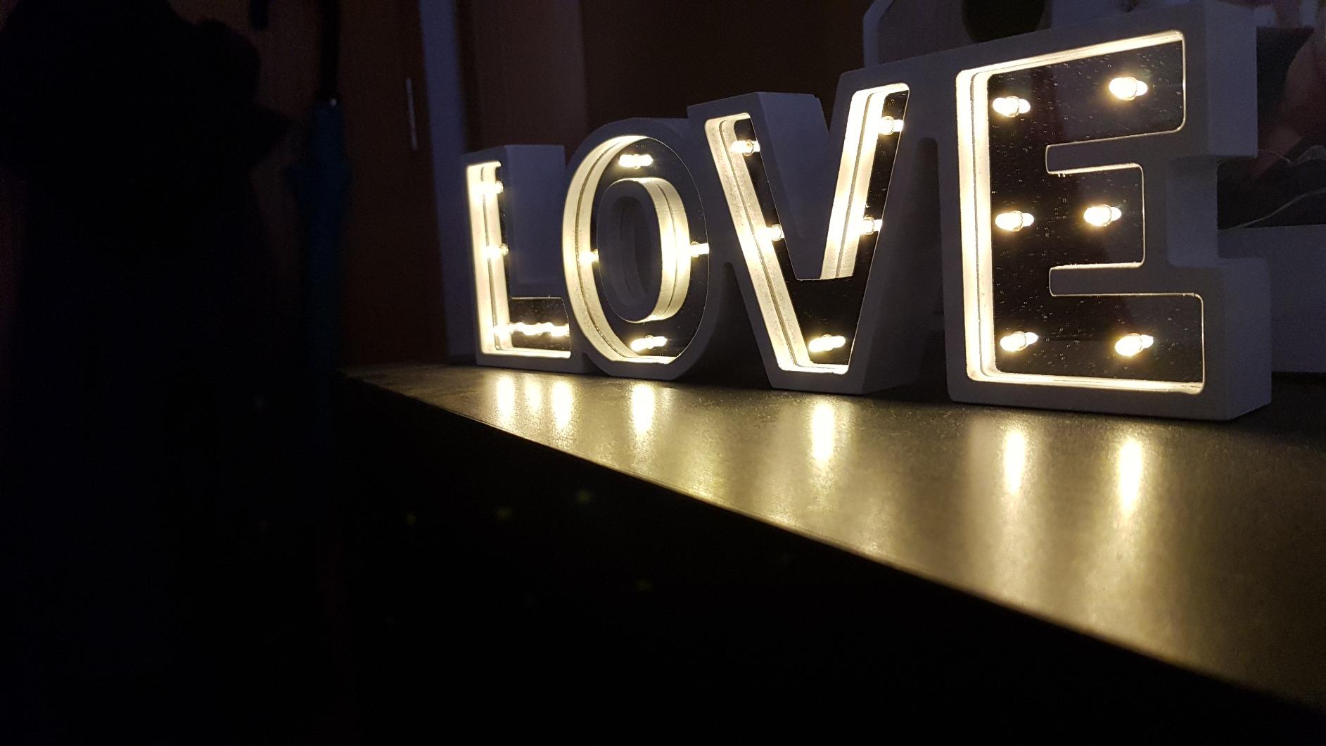 Lunartec Licht-Dekoration LOVE Schriftzug batteriebetrieben